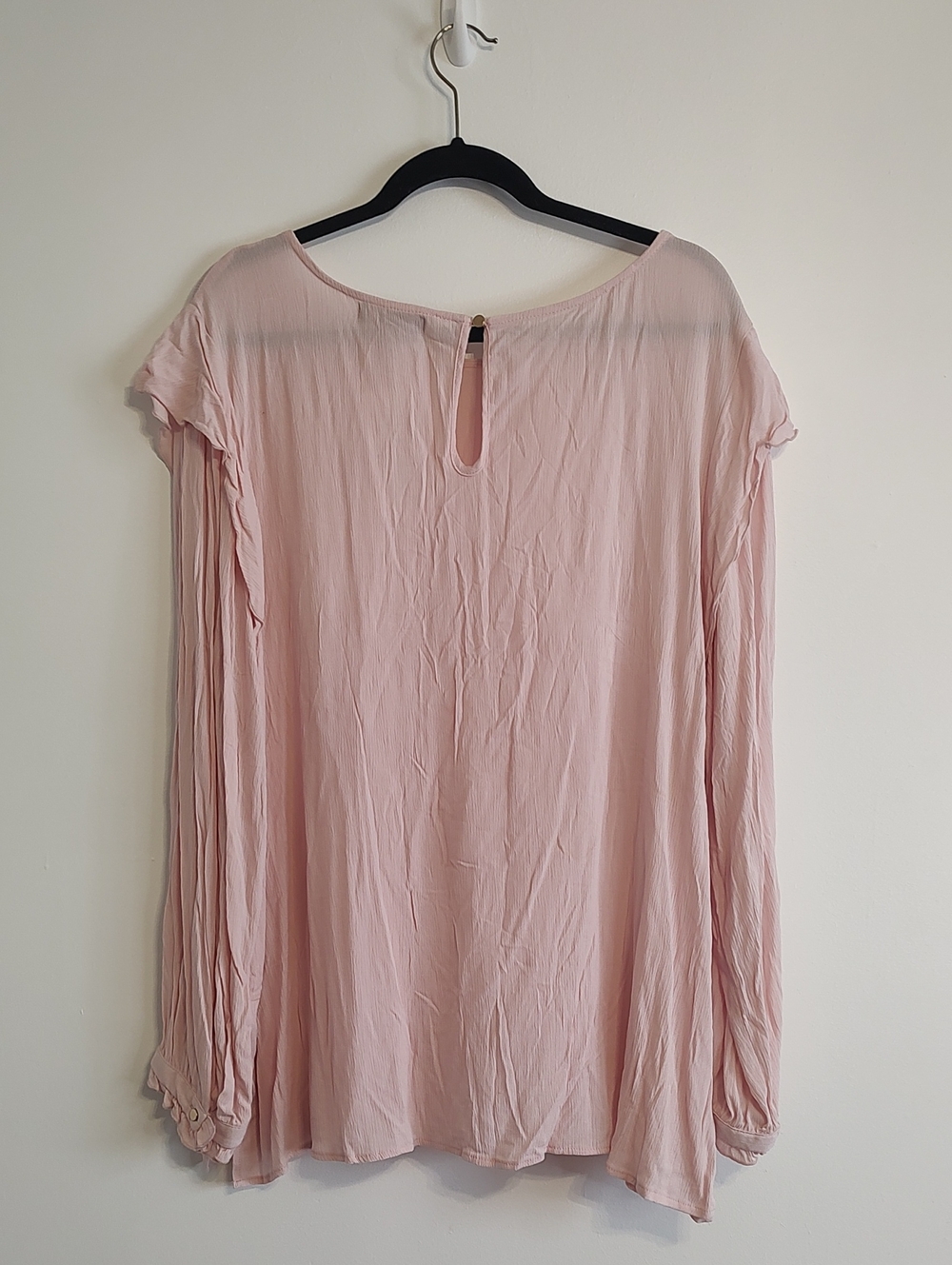 Ellos Long Sleeve Pink Blouse - Picture 2 of 6
